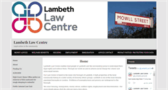 Desktop Screenshot of lambethlawcentre.org